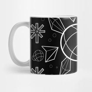 Abstract Geometric Snowflake Mug